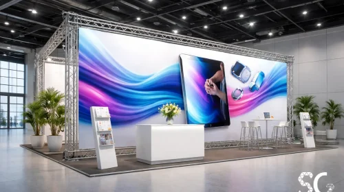 ایده استفاده از قاب بنر در نمایشگاه‌